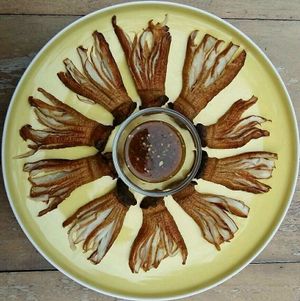 Grilled Mushrooms with spicy sauce at Loving Hut - Pak Chong in Pak Chong