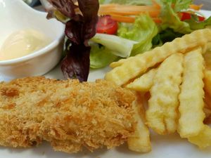 Veggie steak at Loving Hut - Pak Chong in Pak Chong