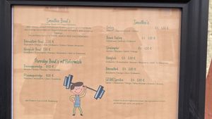 Menü  at Joul‘s  in Landau