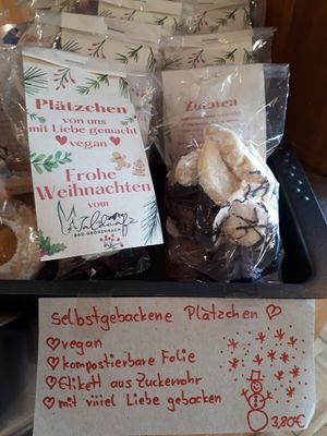 Vegane Plätzchen at Waldcafe in Bad Groenenbach