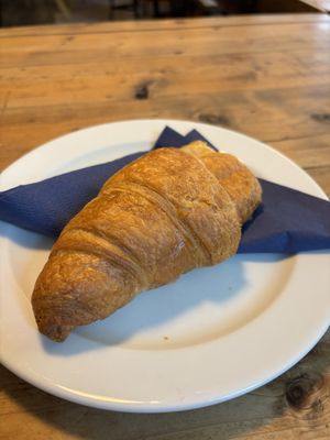 Vegan Croissant (already took a bite 😂)  at Solid Ground in Uberlingen