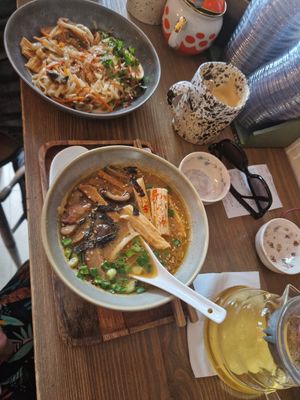 Ramen and pasta of the day (changes every day) at Sarai.Space in Brest