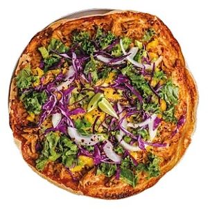 Vegan Pullpork Pizza 青大樹菠蘿薄餅 at HABITŪ in Hong Kong Island