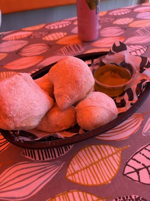 Dough balls   at Grain in Haverfordwest