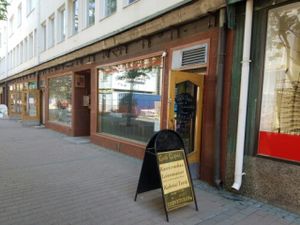 Outside at Cafe Gopal in Tampere