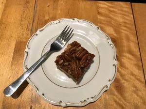 Pecan caramel slice at Cafe Gopal in Tampere