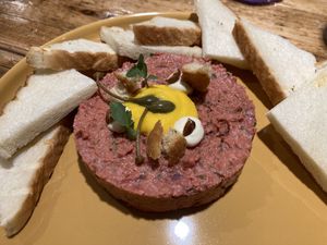 Tartare con uovo Veg  at Aquafaba in Mendrisio