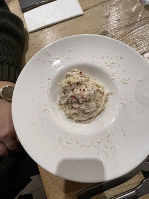 Bacio e pepe  at Aquafaba in Mendrisio