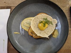 Käseschnitte at Aquafaba in Mendrisio