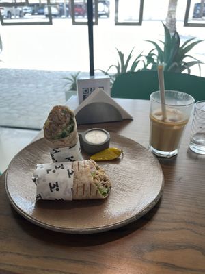 The authentic shawarma .  at Thalatheen  in Doha