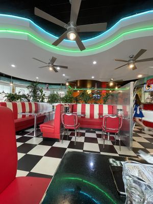 inside at True Fellas Diner in Gleisdorf