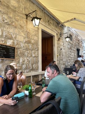 La terraza at Konoba Sebastian in Dubrovnik