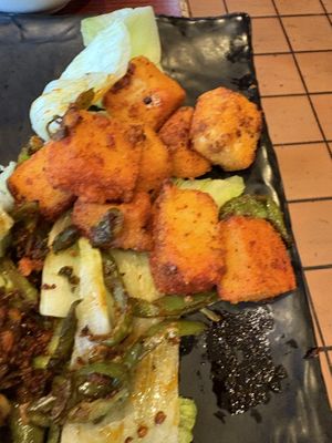 Salt and pepper tofu appetizer  at Dumpling House in Cambridge