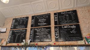 Drink menu at Ohana Cafe in Saugerties