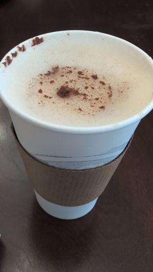 Chai oat milk latte at Ohana Cafe in Saugerties