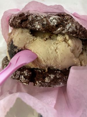 Ice cream sandwich at Scoops Dessert Bar in Chicago