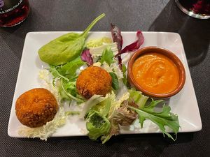 Croquetes “orientals”, amb curry i Heura  at Granja el Melindro in Cardedeu