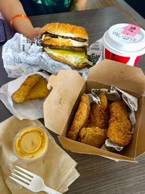 Famous burger  at Odd Burger in London