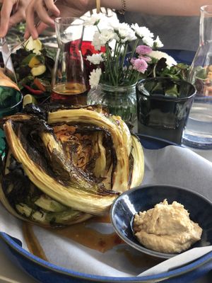 Baked cauliflower with homemade hummus  at Hotel Blü in Bad Hofgastein