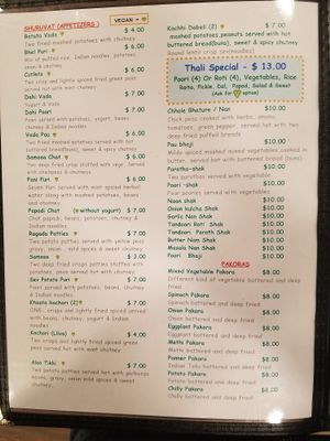 Menu page 2 at Swad in Austin