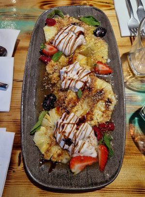 Pineapple dessert at Sangria in Galway