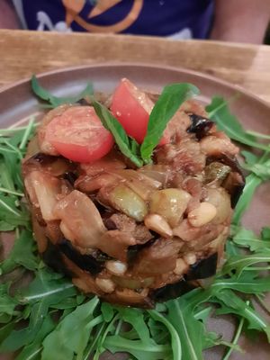 Caponata at A GoGò Pizzabar in Mallorca