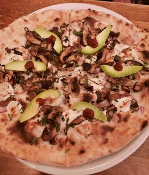 Mexican pizza at A GoGò Pizzabar in Mallorca