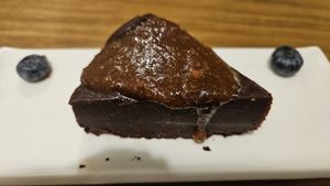 Tortino al cioccolato at A GoGò Pizzabar in Mallorca