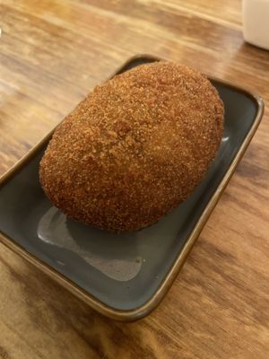 Roman vegan arancini  at A GoGò Pizzabar in Mallorca