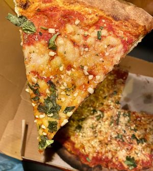 Vegan Margarita Pizza  at DeFazio's Pizzeria in Troy