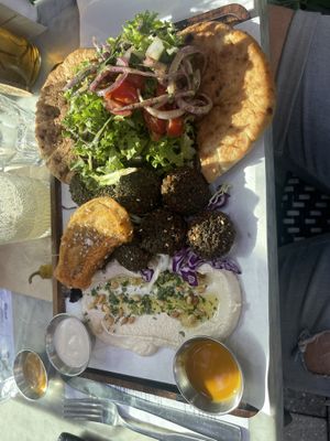 Falafel plate  at Motek Café in Miami