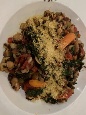 Vegan vegetable dish - just yum   at The Blackbird in Asheville