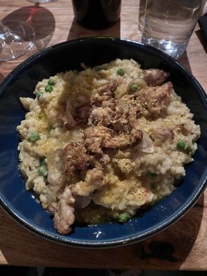 Mushroom risotto  at The Blackbird in Asheville