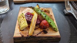 Appetiser from lunch course at 800 Degrees in Yokohama