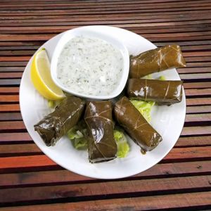 Dolmades at Theano Vegan Greek & Mediterranean in Austin