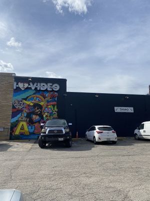 Parking lot  at Theano Vegan Greek & Mediterranean in Austin