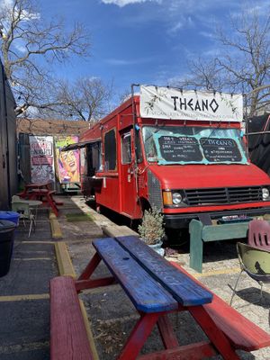 Food truck   at Theano Vegan Greek & Mediterranean in Austin