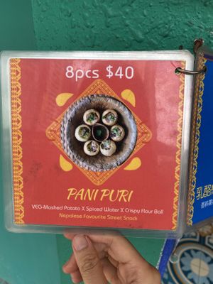 Pani Puri! at MOMO Moment 饃饃餃子 in Hong Kong Island