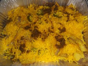 Vegan nachos with veg. Chorizo at El Sarape in Shelton