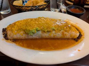 Gordo burrito at El Sarape in Shelton