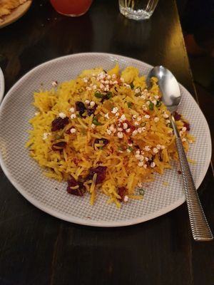 Saffron rice at Bivouac Canteen & Bar in Perth