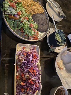 Veggie enchiladas & cauliflower tacoss  at Koko's in Pacific Beach