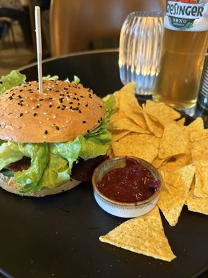 Veggie burger   at Tiny Soul Cafe & Deli in Kochel Am See