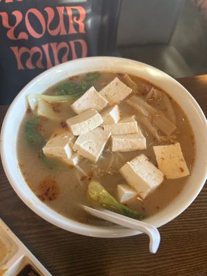 Vegetable ramen with added tofu  at Ho Sushi Bistro in Everett