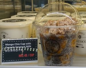 Mango Chia Cup with Organic Coconut Milk at So Coco in Hong Kong Island