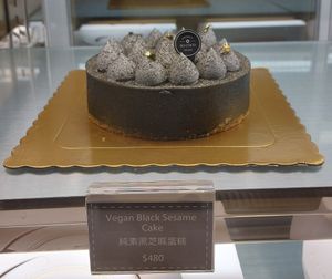 Vegan Black Sesame Cake at So Coco in Hong Kong Island