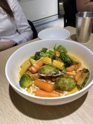 Red curry Konjac moods at Root Vegan - 本原純素 in Hong Kong Island
