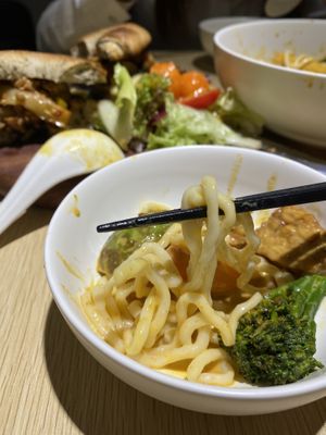 The Konjac noodles!!!! Hearty dish that doesn’t give you food coma at Root Vegan - 本原純素 in Hong Kong Island