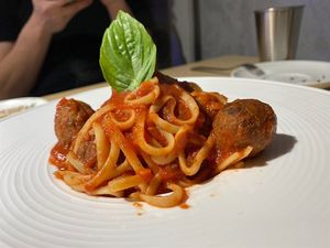 Volcano Meatball Pasta 火山肉丸意粉 at Root Vegan - 本原純素 in Hong Kong Island