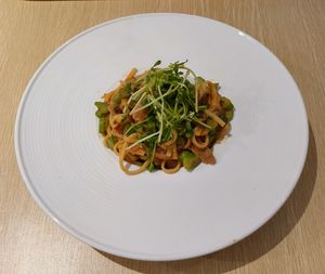 Dan Dan Linguine 擔擔炒意粉 at Root Vegan - 本原純素 in Hong Kong Island